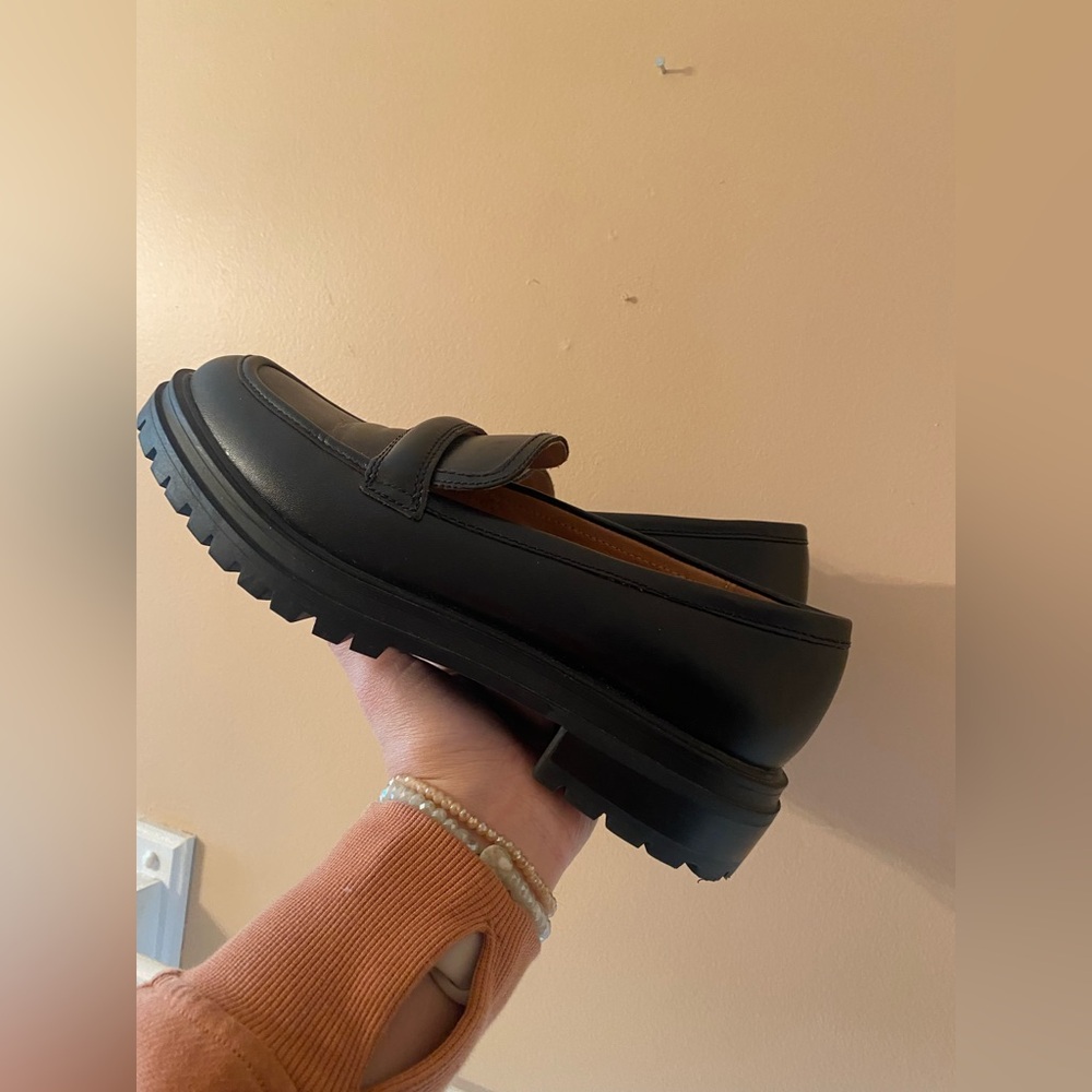 Madewell Black Leather Loafers - Picture 4 of 8